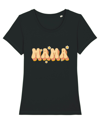 MAMA Retro Flowers Black
