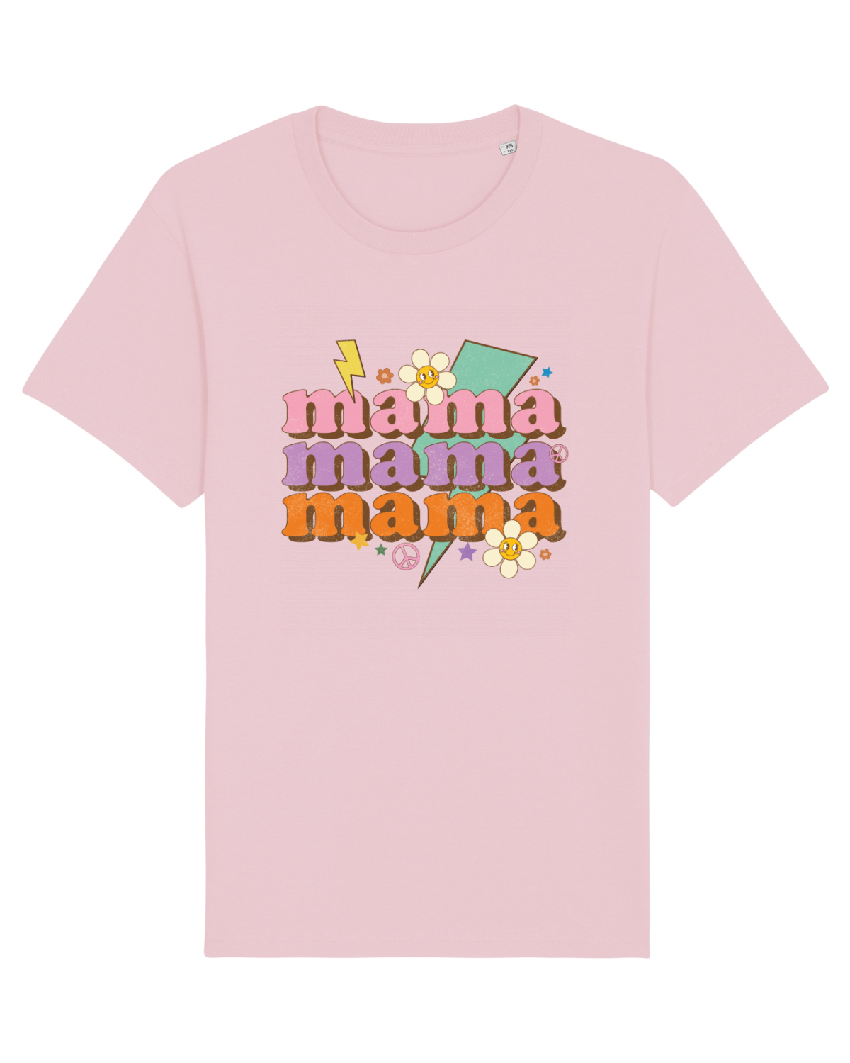 Tricou mânecă scurtă Unisex Rocker Cotton Pink