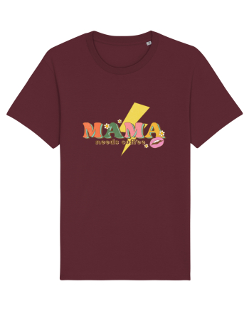 Mama Needs Coffee Burgundy