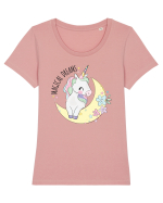 Magical Dreams Unicorn Tricou mânecă scurtă guler larg fitted Damă Expresser