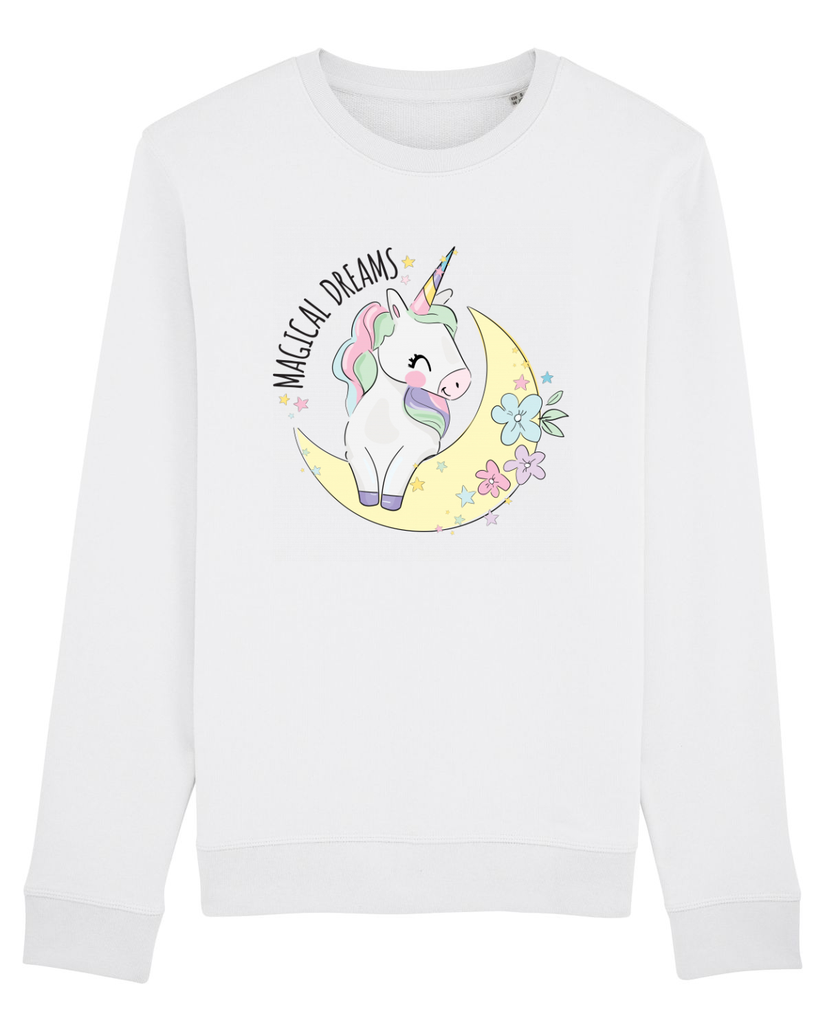 Bluză mânecă lungă Unisex Rise White