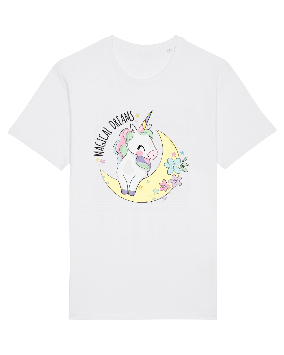 Tricou mânecă scurtă Unisex Rocker White