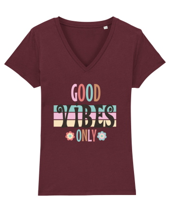 Good Vibes Only Vintage Burgundy