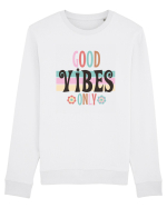 Good Vibes Only Vintage Bluză mânecă lungă Unisex Rise