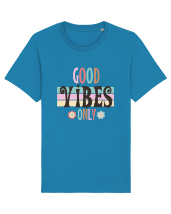 Good Vibes Only Vintage Azur