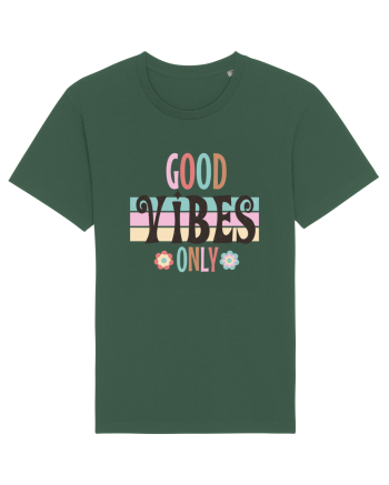 Good Vibes Only Vintage Bottle Green