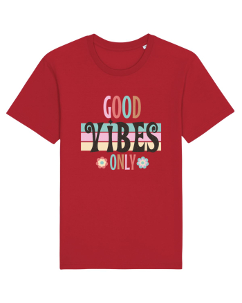 Good Vibes Only Vintage Red