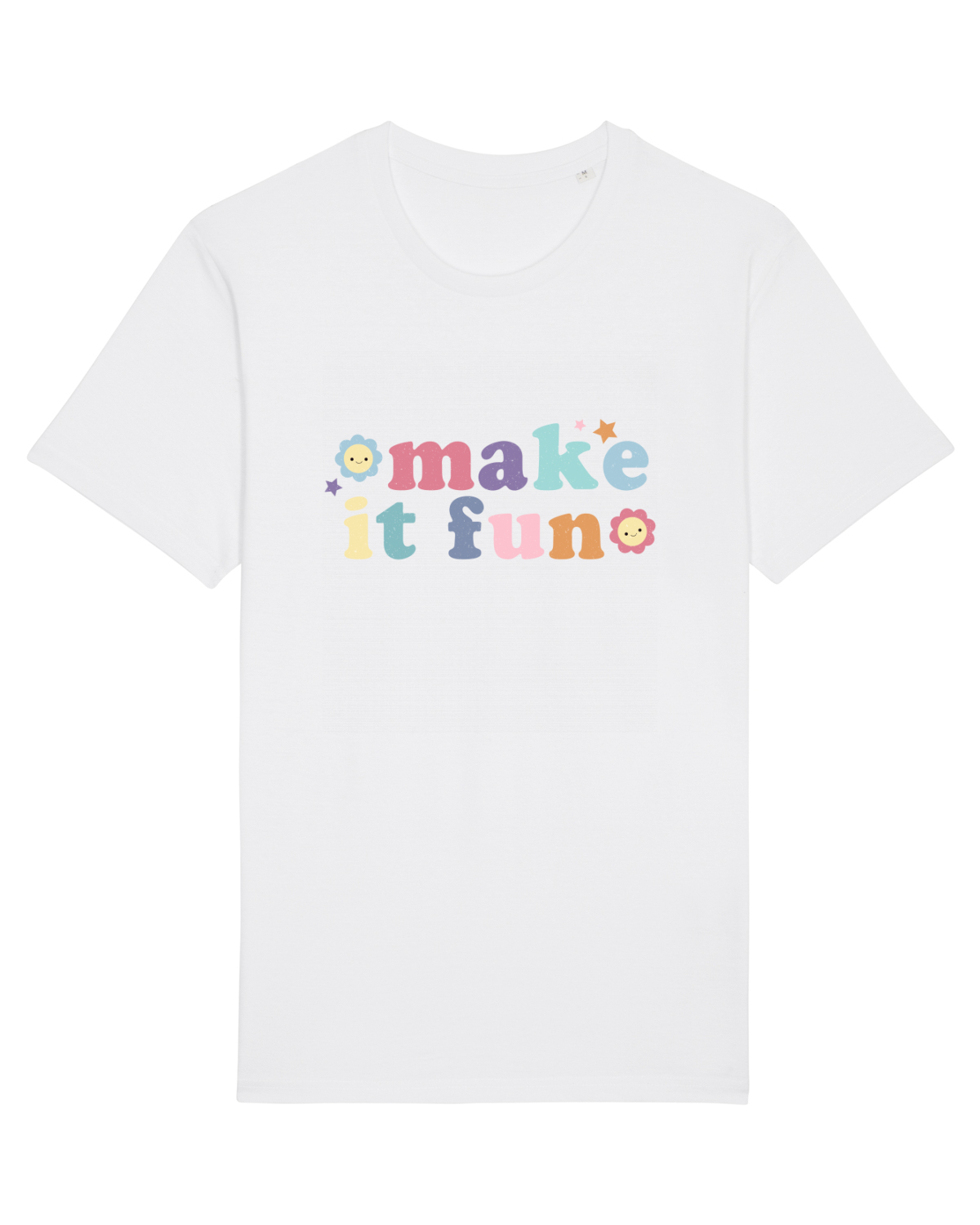 Tricou mânecă scurtă Unisex Rocker White