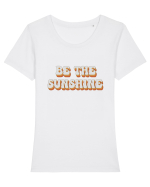 Be The Sunshine Retro Tricou mânecă scurtă guler larg fitted Damă Expresser
