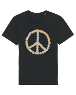 Peace Flowers Daisy Tricou mânecă scurtă Unisex Rocker