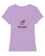 Cryptocurrency Tricou mânecă scurtă guler larg fitted Damă Expresser