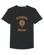 Crypto Miner Tricou mânecă scurtă guler larg Bărbat Skater