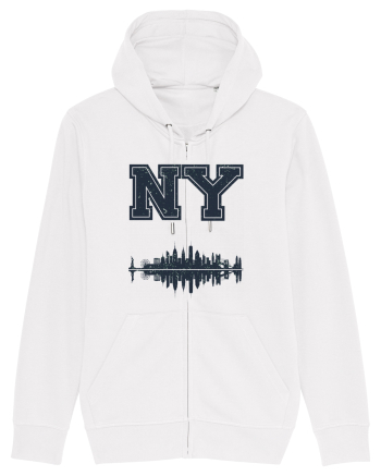Retro Vintage New York College Jersey White