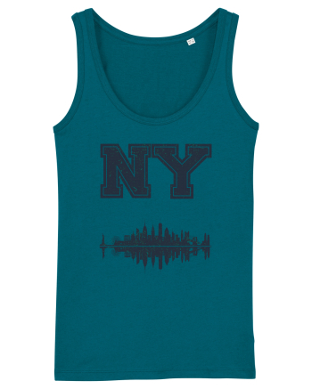 Retro Vintage New York College Jersey Ocean Depth