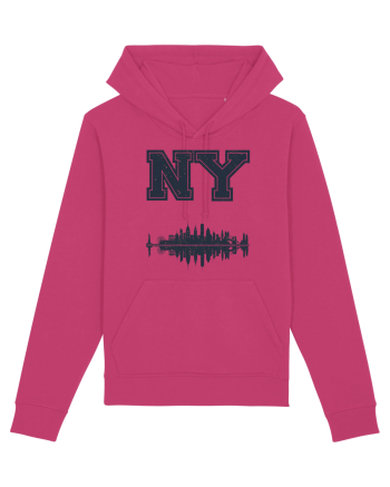Retro Vintage New York College Jersey Raspberry