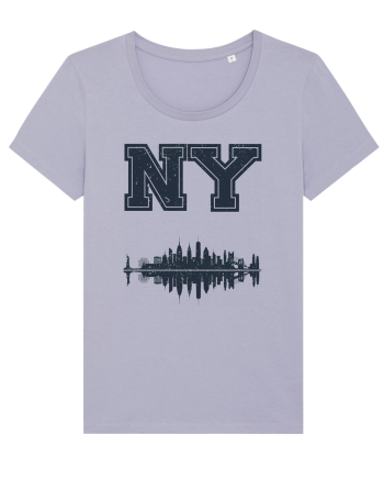 Retro Vintage New York College Jersey Lavender