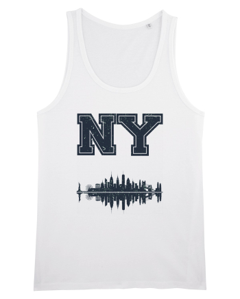 Retro Vintage New York College Jersey White