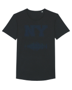 Retro Vintage New York College Jersey Tricou mânecă scurtă guler larg Bărbat Skater