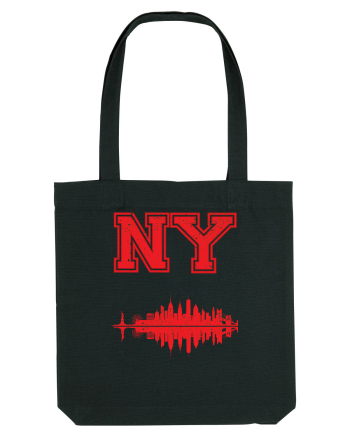 Retro Vintage New York College Jersey Black
