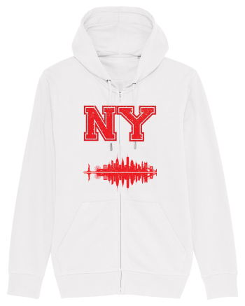 Retro Vintage New York College Jersey White