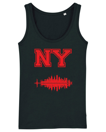 Retro Vintage New York College Jersey Black
