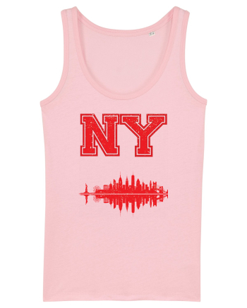 Retro Vintage New York College Jersey Cotton Pink