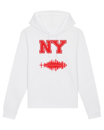 Retro Vintage New York College Jersey White