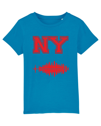 Retro Vintage New York College Jersey Azur