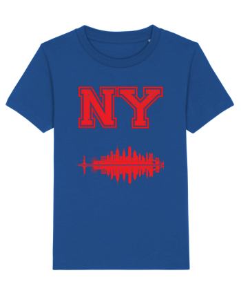 Retro Vintage New York College Jersey Majorelle Blue