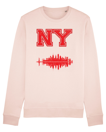 Retro Vintage New York College Jersey Candy Pink
