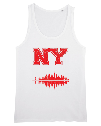 Retro Vintage New York College Jersey White