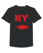 Retro Vintage New York College Jersey Tricou mânecă scurtă guler larg Bărbat Skater