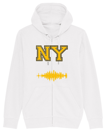 Retro Vintage New York College Jersey White