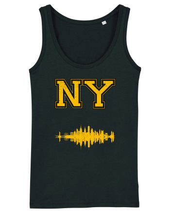 Retro Vintage New York College Jersey Black