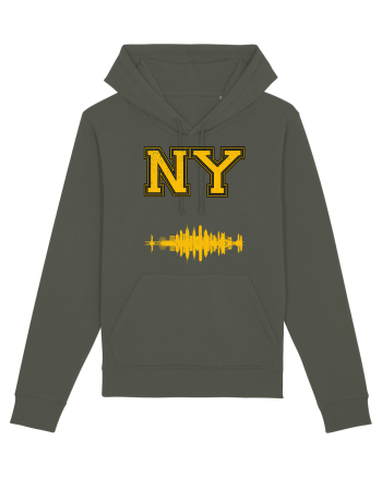 Retro Vintage New York College Jersey Khaki