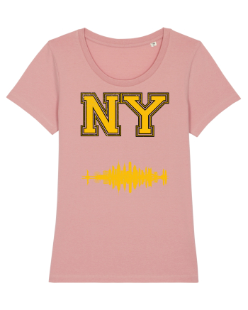 Retro Vintage New York College Jersey Canyon Pink