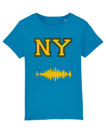 Retro Vintage New York College Jersey Azur