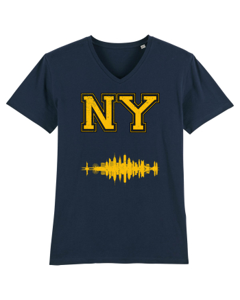 Retro Vintage New York College Jersey French Navy