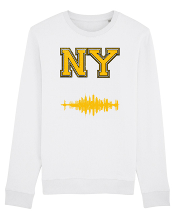 Retro Vintage New York College Jersey White