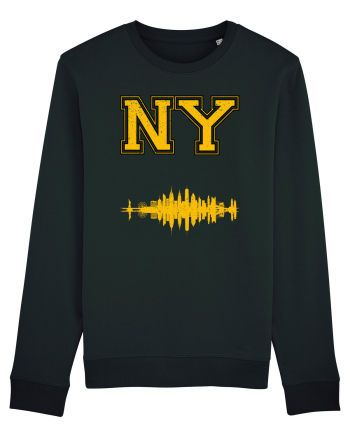 Retro Vintage New York College Jersey Black