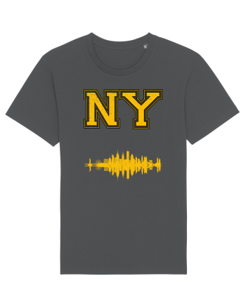 Retro Vintage New York College Jersey Anthracite