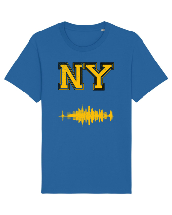 Retro Vintage New York College Jersey Royal Blue
