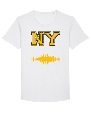 Retro Vintage New York College Jersey White
