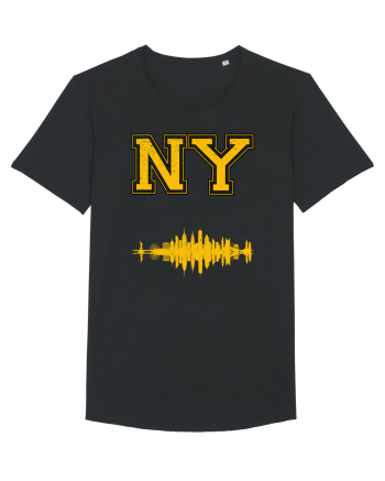 Retro Vintage New York College Jersey Black