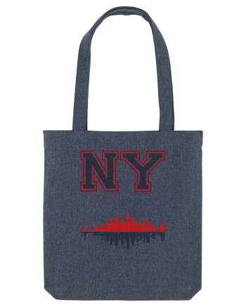 Retro Vintage New York College Jersey Midnight Blue