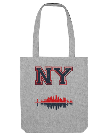 Retro Vintage New York College Jersey Heather Grey