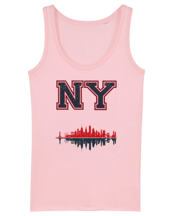Retro Vintage New York College Jersey Cotton Pink