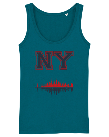 Retro Vintage New York College Jersey Ocean Depth