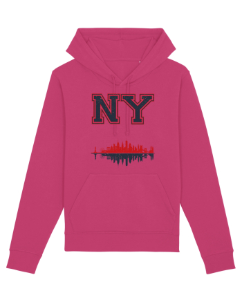 Retro Vintage New York College Jersey Raspberry