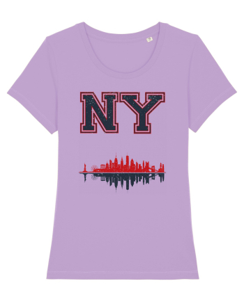 Retro Vintage New York College Jersey Lavender Dawn